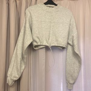 JOAH BROWN Croppen Cotton Sweatshirt